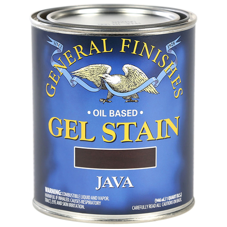 GENERAL FINISHES 1 Qt Java Gel Stain Oil-Based Heavy Bodied Stain JQ